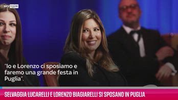 VIDEO Selvaggia Lucarelli e Lorenzo Biagiarelli si sposano