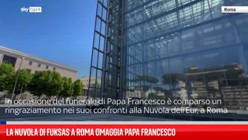 ERROR! Roma, la Nuvola di Fuskas omaggia Papa Francesco