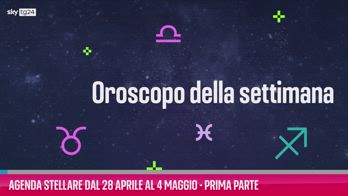 VIDEO Agenda stellare dal 28 aprile al 4 maggio-Prima parte