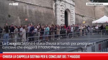 La Cappella Sistina chiude al pubblico per il conclave