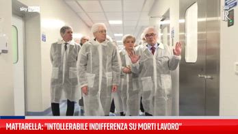 Mattarella da Latina: "Intollerabile indifferenza su morti lavoro”
