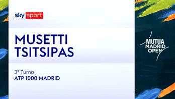 Musetti-Tsitsipas: highlights Atp Madrid