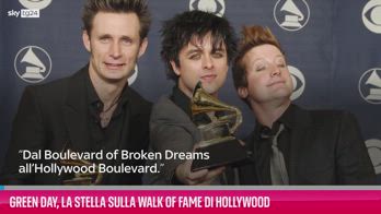 VIDEO Green Day, la stella sulla Walk of Fame di Hollywood