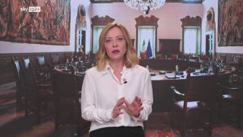Meloni, videomessaggio dopo il CdM: "Salari reali crescono"
