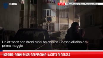 Ucraina, droni russi colpiscono la città di Odessa