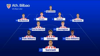Athletic, non ci sarà Sancet con il Manchester United 