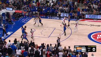 NBA, la tripla di Brunson che affonda Detroit in gara-6