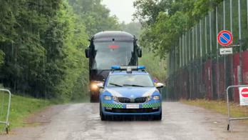 Milan, la partenza della squadra verso Genova