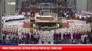 Papa Francesco, ultima messa prima del Conclave