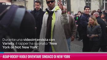 VIDEO Asap Rocky vuole diventare sindaco di New York