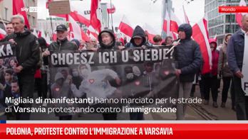 Polonia, proteste contro l’immigrazione a Varsavia