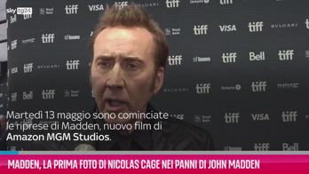 VIDEO Madden, la prima foto di Nicolas Cage