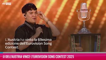 VIDEO JJ dell'Austria vince l'Eurovision Song Contest 2025