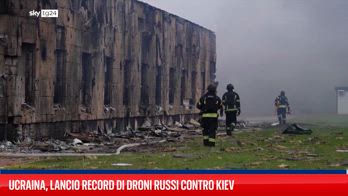 :  Ucraina, lancio record di droni russi contro Kiev