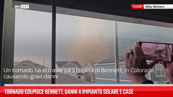 Tornado colpisce Bennett, danni a impianto solare e case