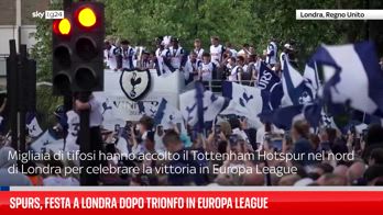 Spurs, festa a Londra dopo trionfo in Europa League