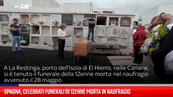 Spagna, celebrati funerali per 12enne morta in naufragio