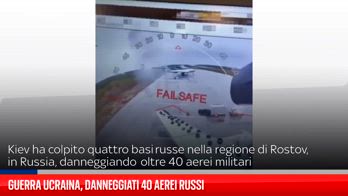Guerra Ucraina, danneggiati 40 aerei russi