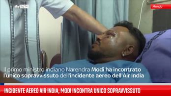 Incidente aereo Air India, Modi incontra unico sopravvissuto