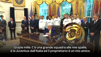 DISCORSO TRUMP-ELKANN-INFANTINO JUVE ALLA CASA BIANCA_0736280