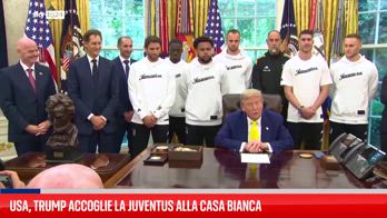 Trump incontra i giocatori della Juventus