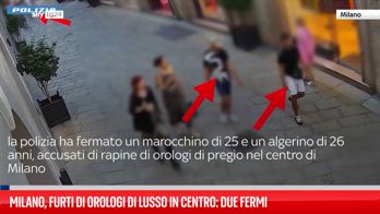 Milano, rapine di orologi di lusso in centro: due fermi