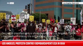 Los Angeles, protesta contro i raid USA in Iran