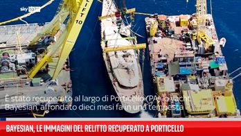 ERROR! Bayesian, le immagini del relitto recuperato a Porticello