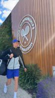 sinner wimbledon arrivo allenamento