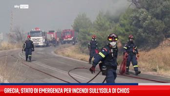 Grecia, stato di emergenza per incendi sull'isola di Chios