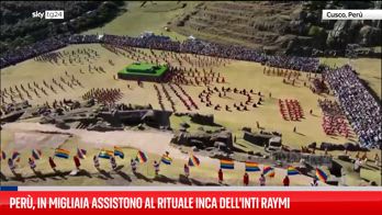 Perù, in migliaia assistono al rituale Inca dell'Inti Raymi