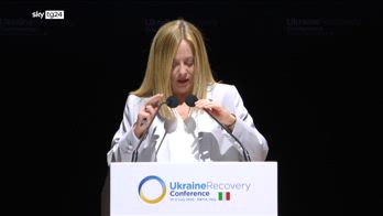 Conferenza su ricostruzione Ucraina, l'intervento di Meloni