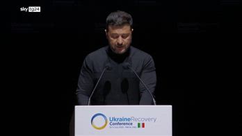 Conferenza su ricostruzione Ucraina, l'intervento di Zelensky