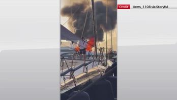 Saint-Tropez, incendio su superyacht Sea Lady II