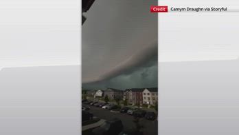 Usa, shelf cloud nel Maryland durante violento temporale
