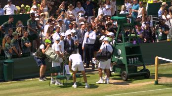 ALCARAZ TIFOSI WARM UP