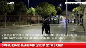 Spagna, scontri tra gruppi di estrema destra e polizia