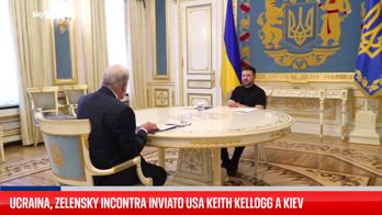 Ucraina, Zelensky incontra inviato Usa Keith Kellogg a Kiev