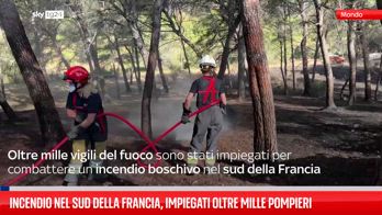 Incendio nel sud della Francia, impiegati oltre mille pompieri