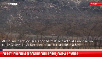 Soldati israeliani al confine con la Siria, calma a Sweida
