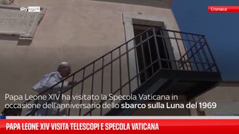 Papa Leone XIV visita telescopi e Specola Vaticana