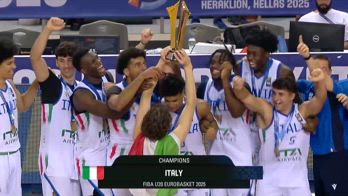 italia u20 basket premiazione