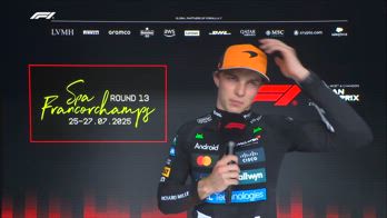 Piastri: "Sono un po' deluso, ho fatto un errore a curva 14"