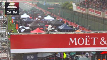 GP Belgio: a Spa continua a piovere prima della partenza