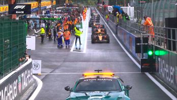 GP Belgio: la partenza e il primo giro dietro Safety Car