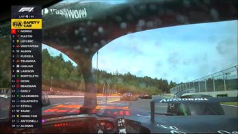 GP Belgio, la rolling start dopo il rientro della Safety