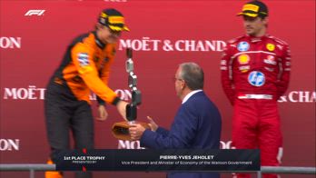 GP Belgio, il podio e i festeggiamenti a Spa
