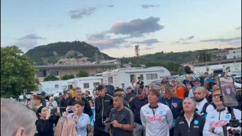 napoli conte fuochi artificio compleanno video