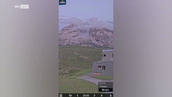 Trentino, nuova frana sul versante ovest di Cima Falkner