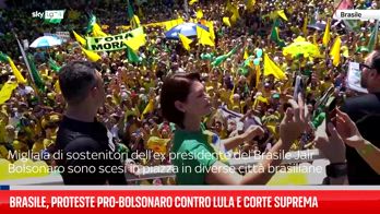 Brasile, proteste pro-Bolsonaro contro Lula e Corte Suprema